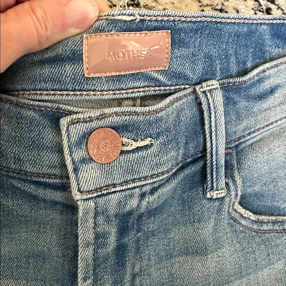 Mother size 29 The Hustler Ankle Fray in Au Revoir color high waist EUC - Picture 2 of 9